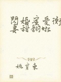 闪婚蜜爱衡爷宠妻甜翻啦