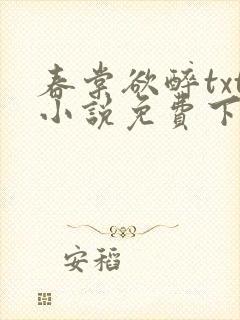 春棠欲醉txt小说免费下载
