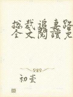 总裁追妻路漫漫全文阅读免费