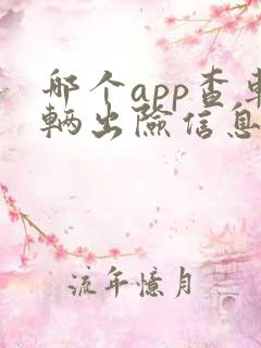 哪个app查车辆出险信息最准确