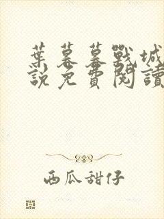 叶暮暮战城胤小说免费阅读无弹窗下载