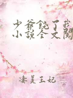 少爷饶了我原著小说全文阅读
