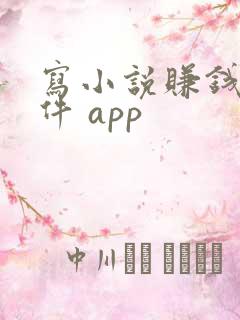 写小说赚钱的软件 app