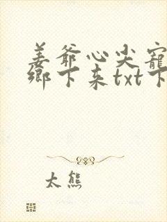 姜爷心尖宠她从乡下来txt下载