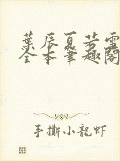 叶辰夏若雪孙怡全本笔趣阁