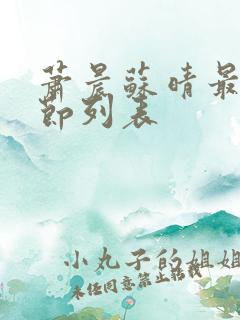 萧晨苏晴最新章节列表