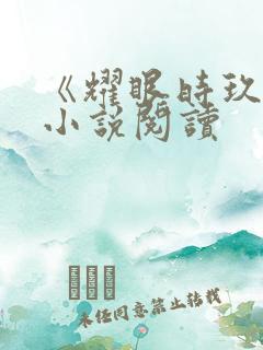 《耀眼时玖远》小说阅读