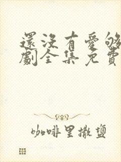 还没有爱够电视剧全集免费观看