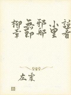 柳无邪小说最新章节哪里看