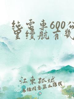 纯电车600公里续航有几款