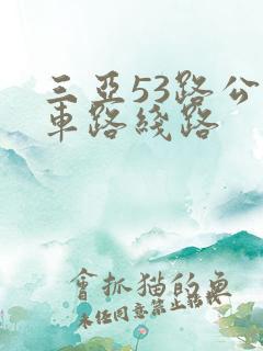 三亚53路公交车路线路