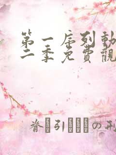 第一序列动漫第二季免费观看全集高清