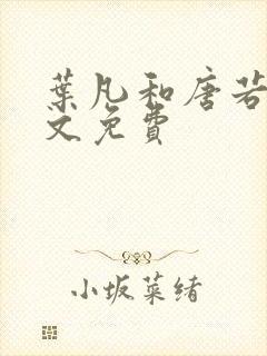 叶凡和唐若雪全文免费
