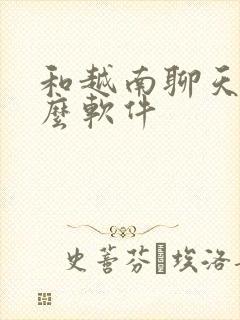 和越南聊天用什么软件