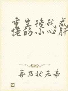 重生后我成了大佬的小心肝小说