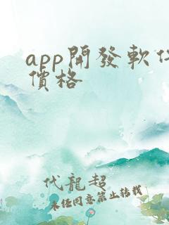 app开发软件价格