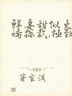 鲜妻甜似火:傲娇总裁,极致宠