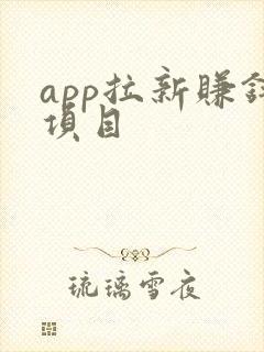 app拉新赚钱项目