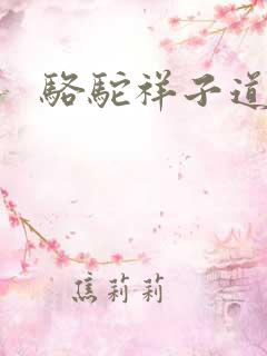 骆驼祥子道理