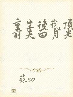 重生后我顶替了前夫白月光全