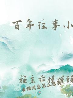 百年往事小说
