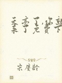 天亮了,你就回来了免费下载txt