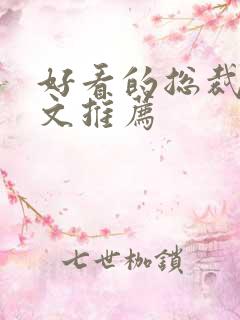 好看的总裁甜宠文推荐