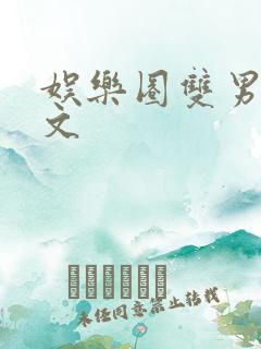娱乐圈双男主爽文
