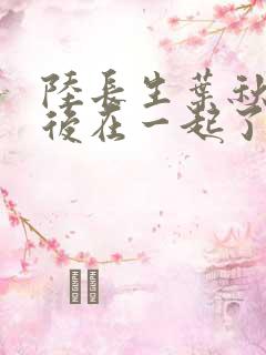 陆长生叶秋白最后在一起了吗