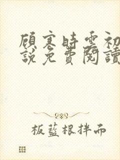 顾寒时云初霁小说免费阅读无弹窗