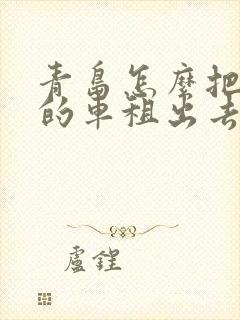 青岛怎么把自己的车租出去