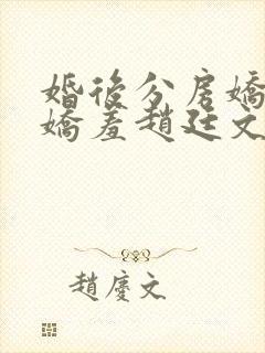 婚后分房娇夫别娇羞赵廷文方允无删减完整