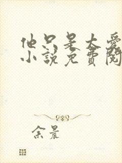 他只是太爱我了小说免费阅读