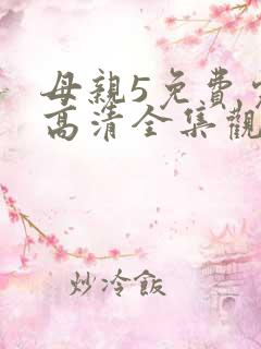 母亲5免费完整高清全集观看动漫