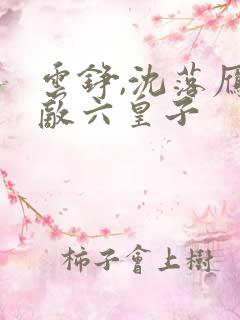 云铮,沈落雁无敌六皇子