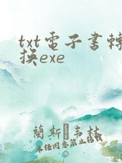 txt电子书转换exe