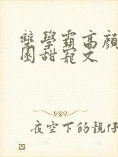双学霸高颜值校园甜宠文