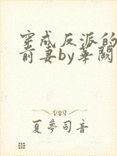 穿成反派的炮灰前妻by华阙阙