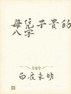 母凭子贵的女命八字