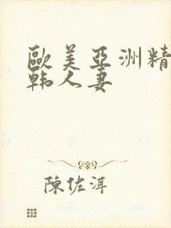 欧美亚洲精品日韩人妻