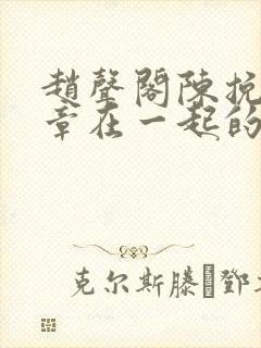 赵声阁陈挽哪一章在一起的