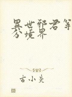 异世邪君等级划分境界