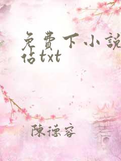 免费下小说的网站txt