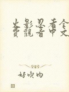 火影忍者全集免费观看中文