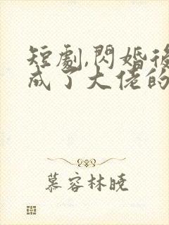 短剧,闪婚后我成了大佬的掌中之物