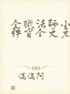 全职法师小说无弹窗全文免费阅读