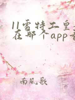 11处特工皇妃在哪个app看