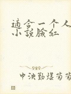 适合一个人看的小说脸红