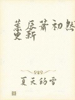 叶辰萧初然更快更新