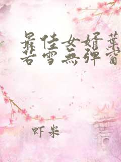 最佳女婿叶凡唐若雪无弹窗免费阅读